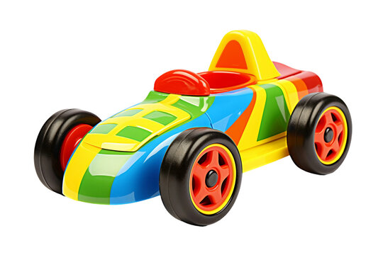 Toy Racecar isolated on transparent background, Generative Ai