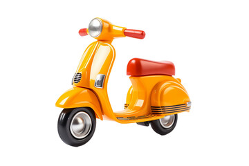 Toy Scooter isolated on transparent background, Generative Ai