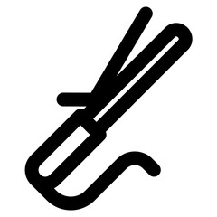 curling icon vector illustration asset element