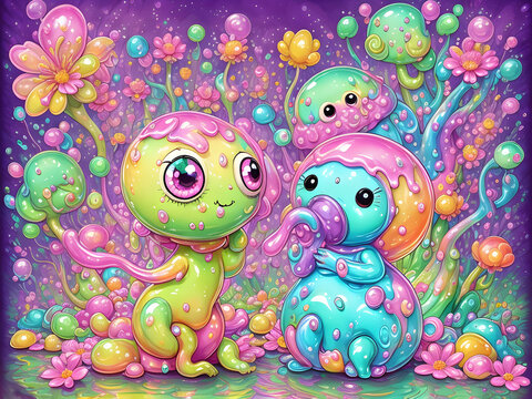 Cute Slime Creatures