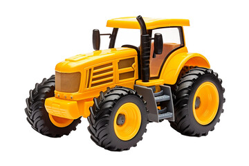 Toy Tractor isolated on transparent background, Generative Ai