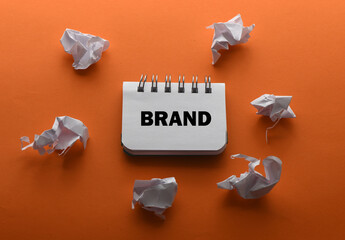 Brand building for success concept