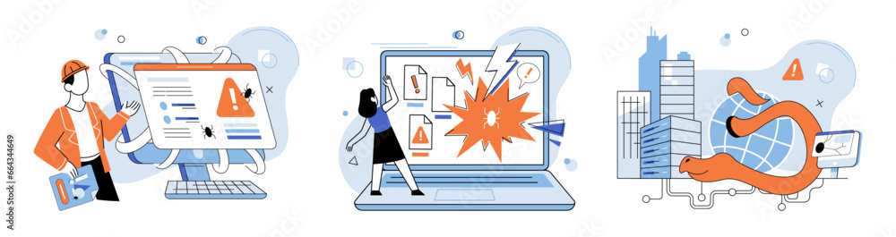 Poster data protection. vector illustration. datprotection is metaphorical shield ensures security informat