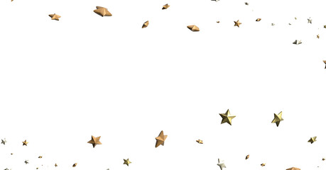 Stars - Festive christmas card. Isolated illustration white background. -