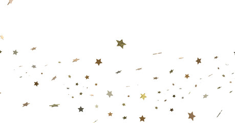 Stars - Festive christmas card. Isolated illustration white background. -