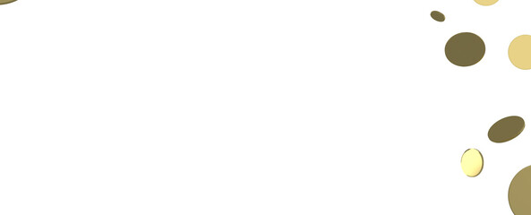 Elegant Embrace: Mesmerizing 3D Illustration Depicting Swirling Gold Confetti