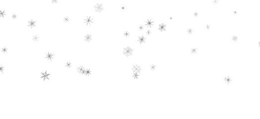 Glistening Snow Shower: Striking 3D Illustration Showcasing Falling Holiday Snowflakes