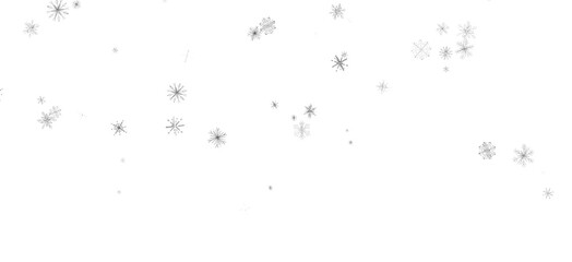 Glistening Snow Shower: Striking 3D Illustration Showcasing Falling Holiday Snowflakes
