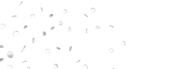 Glittering silver  confetti png. Glittering silver