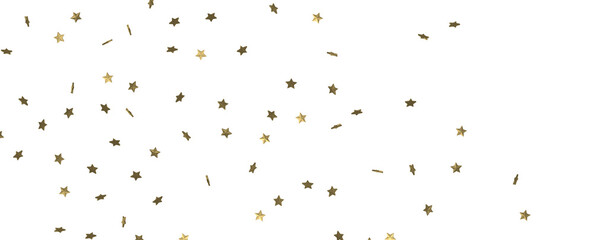 Celestial Splendor Unveiled: 3D Gold Stars Rain Illustration Enchants