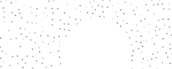 Foto auf Leinwand sparkling Christmas confetti falling isolated on white. magic shining flying stars glitter backdrop, sparkle border © vegefox.com