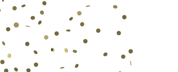 Enchanting Euphoria: Breathtaking 3D Illustration of Enchanting Gold Confetti