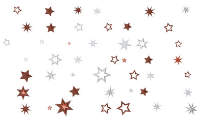 Starlit Christmas Plummet: Spectacular 3D Illustration Showcasing Descending Holiday Star Clusters