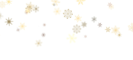 Gentle Snow Drift: Mind-Blowing 3D Illustration of Falling Holiday Snowflakes