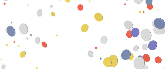 Sunburst and colorful confetti background frame illustration