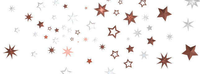 Gilded Rainfall: Experience the Magic of a 3D Gold Stars Shower