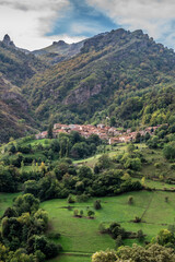 Village in the Picos de Europa mountains