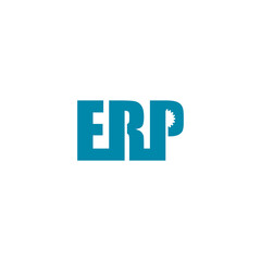  ERP logo icon isolated on transparent background