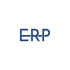  ERP logo icon isolated on transparent background