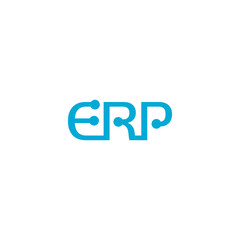  ERP logo icon isolated on transparent background