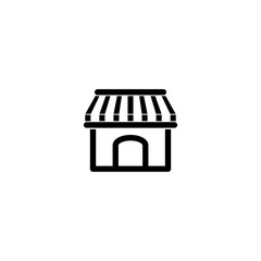 Online store marketplace icon isolated on transparent background