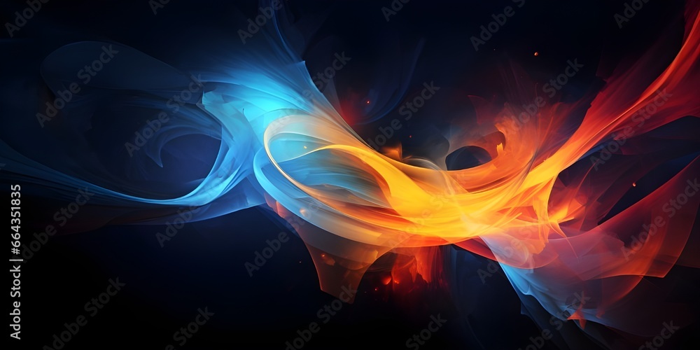 Wall mural abstract background with waves