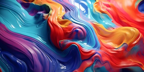abstract 3d colorful background with waves