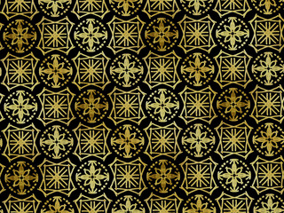 Fototapeta premium seamless pattern with ornament, pattern seamless wallpaper design texture vector art decoration illustration floral geometric ornament decorative floral vintage color textile tile background 