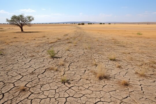 a once cultivable land now turned barren due to overgrazing