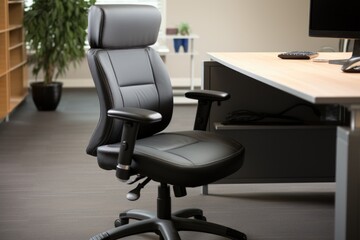 office chair with adjustable armrests