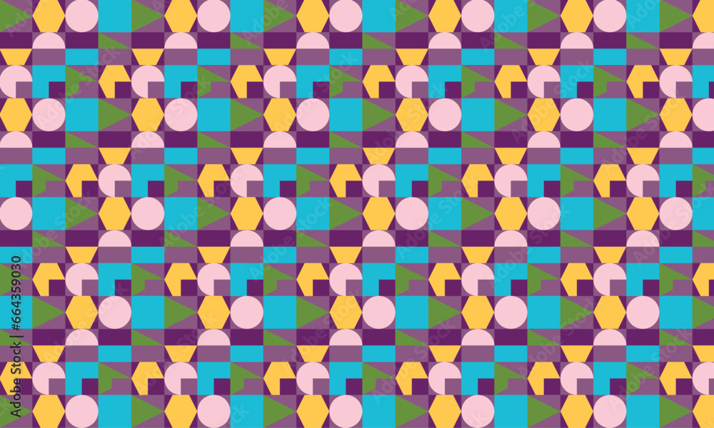 Poster abstract geometric seamless pattern design background