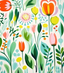 Colorful floral background