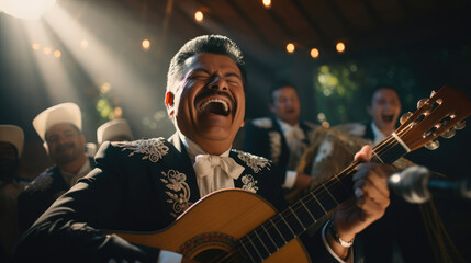 Passion and Precision: Spirited Performance by a Mexican Mariachi Band