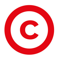 C Symbol trademark on Transparent Background	
