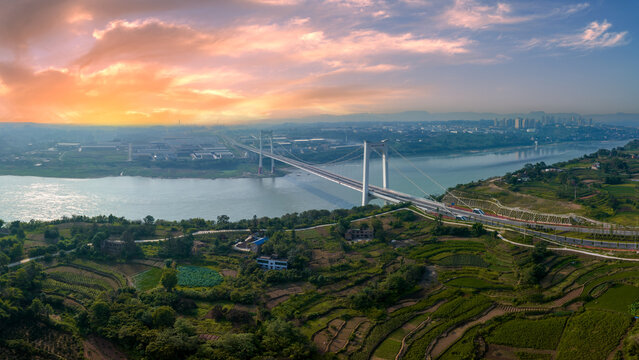 Chongqing metro baisha Yangtze river bridge