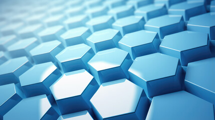 Hexagon Pattern Digital Abstract Background	