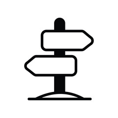 Signboard icon isolate white background vector stock illustration