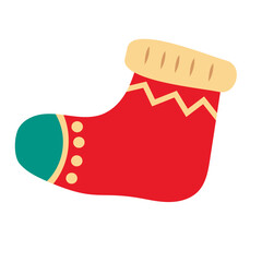 hand drawn christmas socks