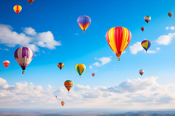 balloons in the sky AI Genrative