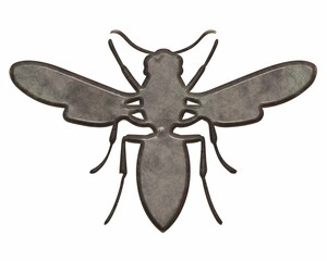 Standard shapes- metal computer symbols. Photography overlays- 3d illustration