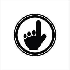 Obraz premium index finger icon
