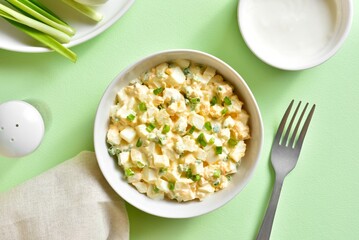 Egg salad with scallion