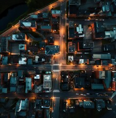 Scene view of skyscraper at sunset view 