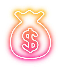 Set of Halloween neon