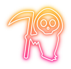 Set of Halloween neon