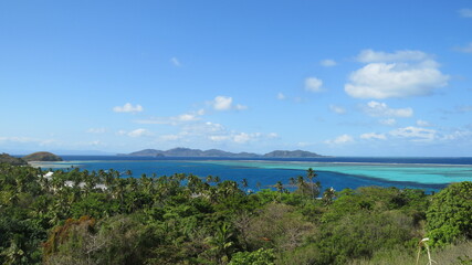 Fototapeta premium Top view from Manaisland, Fiji