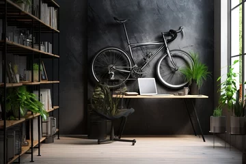Selbstklebende Fototapete Fahrrad bicycle in the office