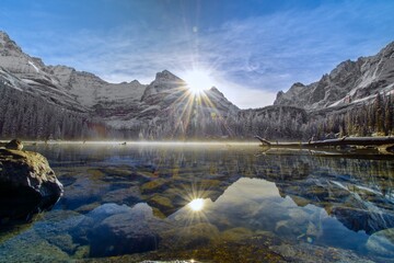 Lake Ohara sunrise
