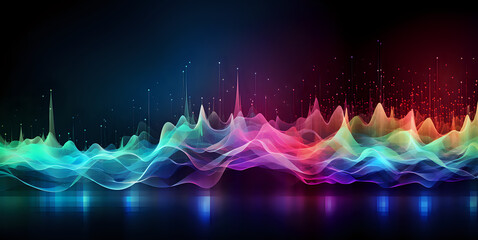 abstract colorful bussiness background with statistic lines