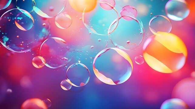 abstract background with bubbles,Abstract Bubbles Background: A Playful Universe of Color and Form,A Whimsical Abstract Background,Bubbly Dreamscape: Artistic Abstraction with Colorful Bubbles